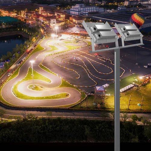 AT-PJ9シリーズ LED投光器 | 高出力140lm/W IP65/IK08 100W-1200W 耐久アルミダイキャスト スタジアム・港湾・トンネル照明用 - Antslit