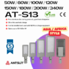 AT-S13シリーズ LED街路灯 | 高効率160lm/W IP66/IK08 50W-240W NEMA/Zhaga対応 耐久アルミダイキャスト 都市道路照明 - Antslit