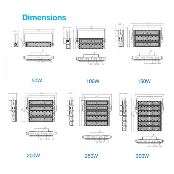 AT-Tun4-Max LEDトンネルライト | 高効率160lm/W IP65/IK08 50W-300W ガラスレンズ 多設置方法 耐久アルミダイキャスト - Antslit