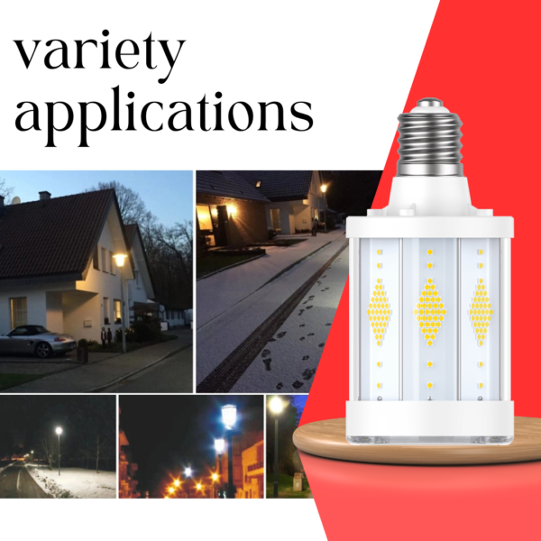 高出力LEDコーンライト電球 100W-175W | コンパクト高輝度 HID代替 E39/E40ベース 360°配光 - Antslit