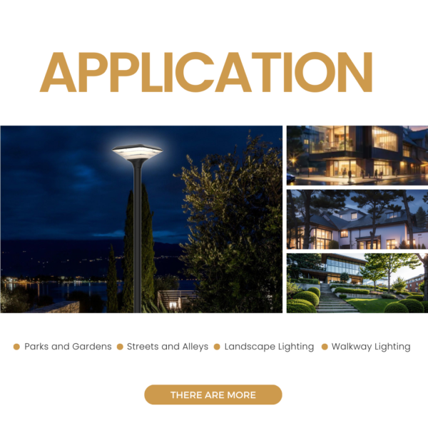 AT-TYD536-Moon LEDガーデンライト | 庭園・景観照明用 160pcs OSRAM LED 12時間点灯 太陽光/AC対応 IP65防水 - Antslit